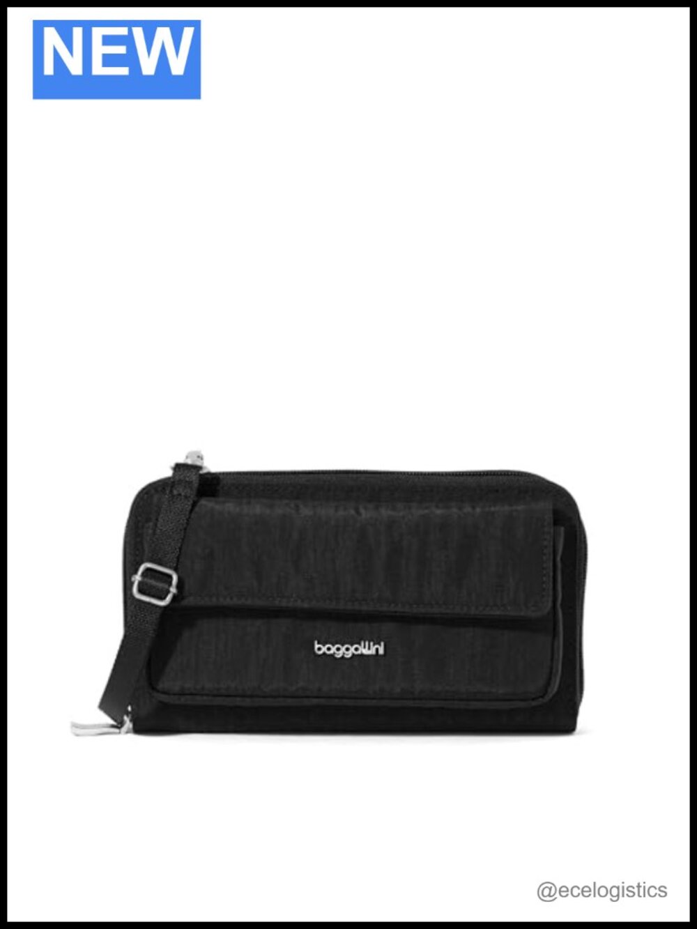 RFID Phone Wallet Crossbody Bag with Detachable Strap, RFID Protection, 12 Card